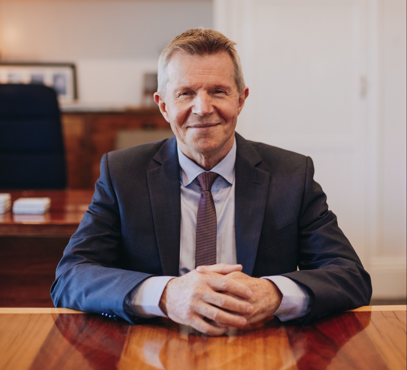 Graeme at desk